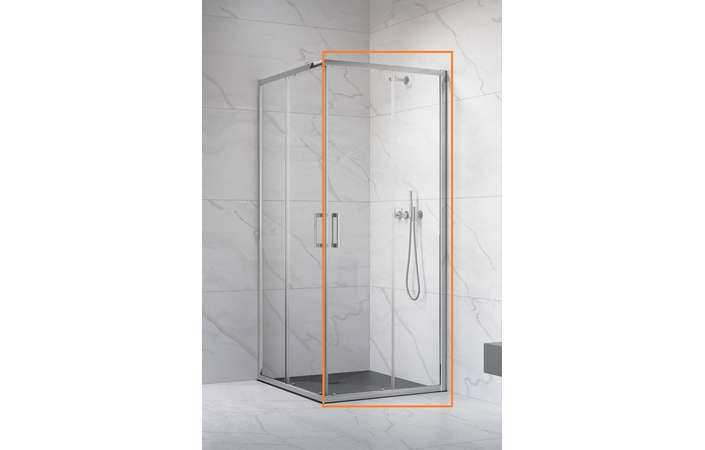 Душова кабіна (половина) Premium Pro Chrome KDD 100 R RADAWAY - Зображення 209927452-6b512.jpg