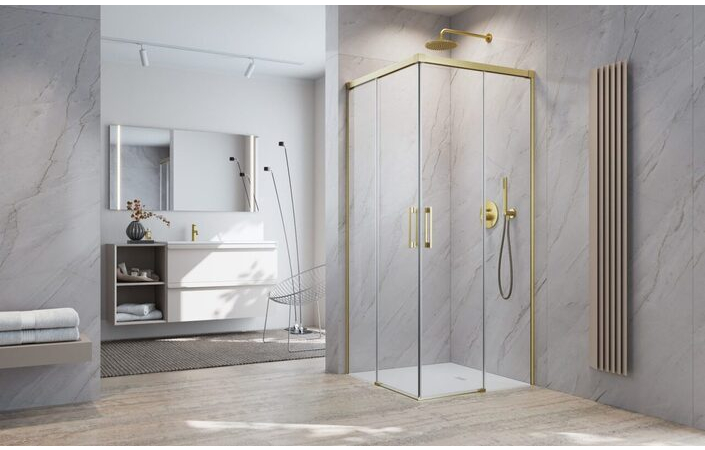 Душова кабіна (половина) Idea 6 Brushed Gold KDD 90 ліва RADAWAY - Зображення 210409267-8165e.jpg