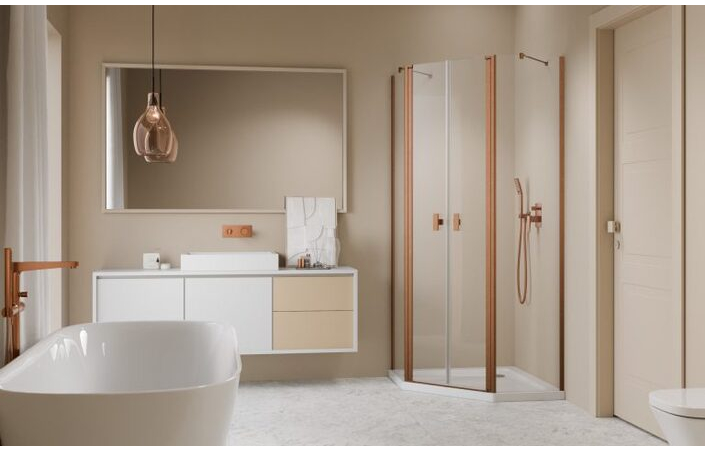 Комплект бокових стінок Nes 6 Brushed Copper PTD 90 RADAWAY - Зображення 210409268-18b4a.jpg