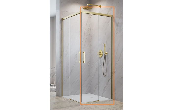 Душова кабіна (половина) Idea 6 Brushed Gold KDD 90 права RADAWAY - Зображення 210409271-262ef.jpg