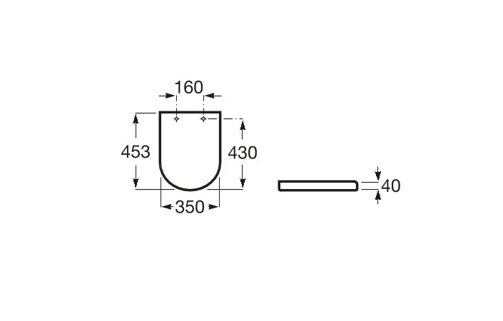 Кришка для унітаза Gap Round Supralit soft-close A801D12001 Roca - Зображення 210409328-a5e37.jpg