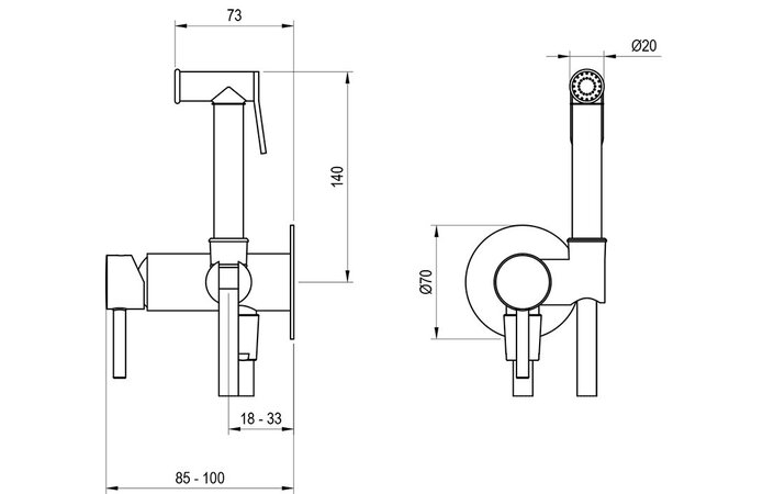 Гігієнічний душ BM 057.00CR+S Chrome X070749 RAVAK - Зображення 210800643-c3e90.jpg