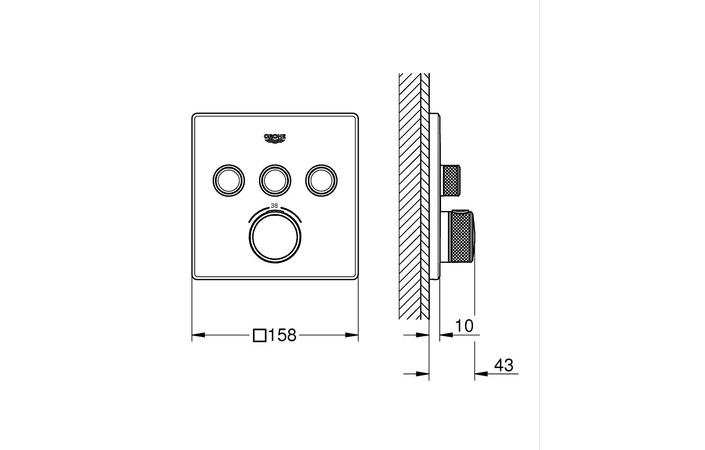 Змішувач Grohtherm SmartControl 29126DC0 Grohe - Зображення 211225086-97ee6.jpg