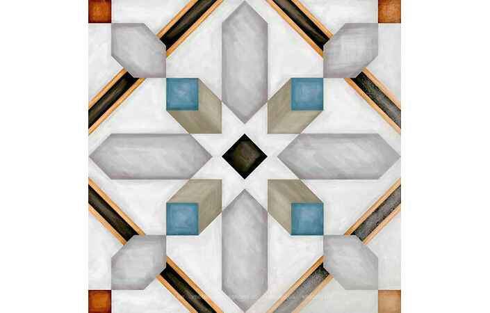 Плитка керамогранитная Vodevil Demel Multicolor декор 200x200x8 Vives - Зображення 211570-c5a04.jpg