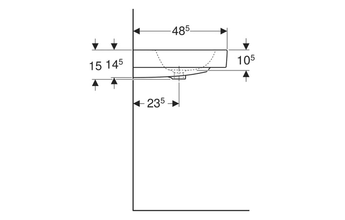 Умивальник 90 iCon 124093000 Geberit - Зображення 211615910-4b3ec.jpg