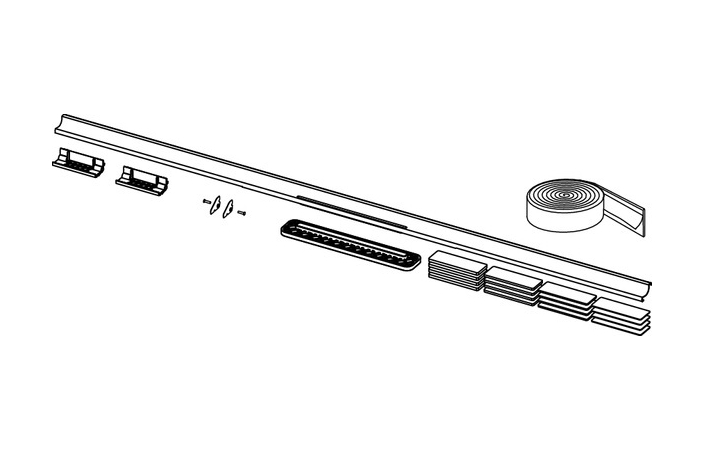 Душовий канал 110 см TECEDrainway чорний matt 691120 TECE - Зображення 211981222-46420.jpg