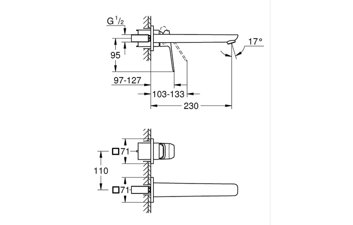 Змішувач для умивальника Cubeo L-Size хром 1017890000 Grohe - Зображення 212291978-75913.jpg