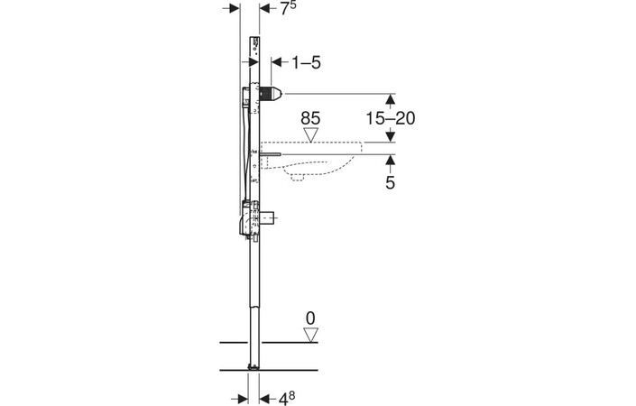 Інсталяція для умивальника Duofix 130 см 111.560.00.2 Geberit - Зображення 212316009-109d9.jpg