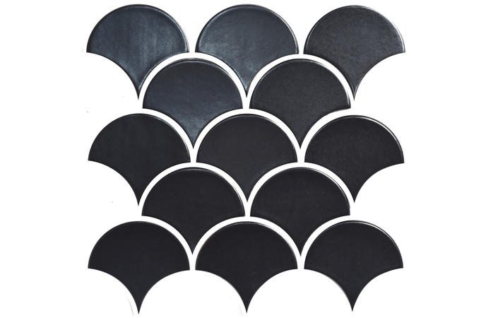 Мозаїка Scales SC 6022 Graphite Black А+В 285×275x9 Котто Кераміка - Зображення 21265-scales-sc-6022-a-graphite-black.jpg