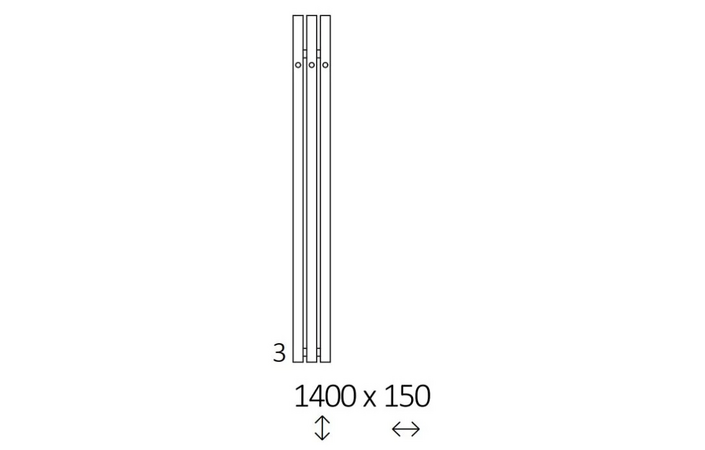 Рушникосушка Rolo Hanger E 1400x150 Ral 9005 matt WLROW140015K9M5E8ORXMX0 Terma - Зображення 213139279-47e5d.png