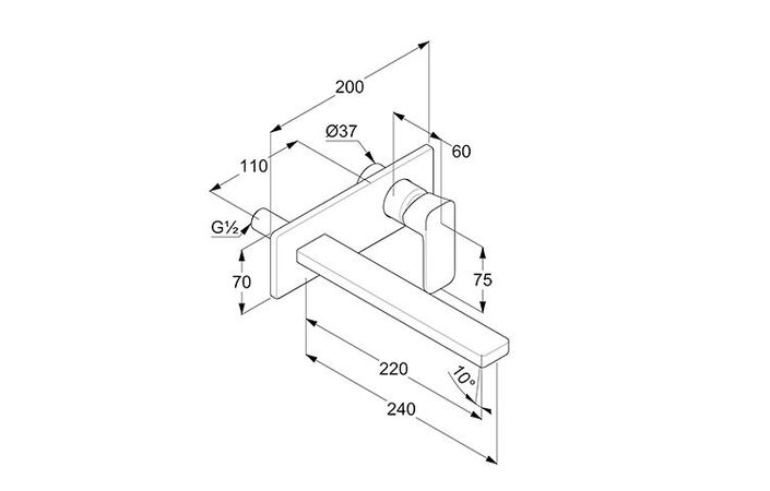 Змішувач для умивальника Renon 240 422450575 Хром Kludi - Зображення 213588590-2e263.jpg