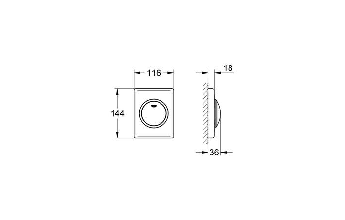 Кнопка зливу Skate 38595SH0 альпійський білий Grohe - Зображення 213888741-14709.jpg