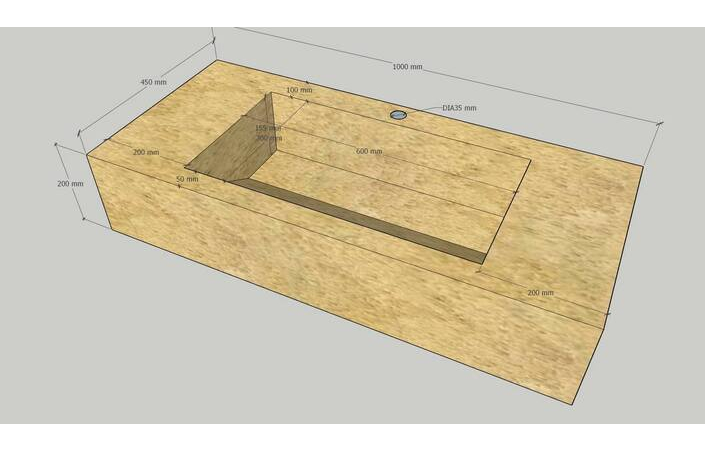 Умивальник керамогранітний зі скошеною чашею SGWHTO 1000 підвісний Котто Кераміка - Зображення 213888782-50240.jpg
