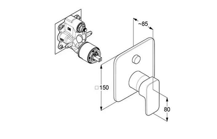 Змішувач Renon 42759N575 нікель брашований Kludi - Зображення 213888911-43ee1.jpg