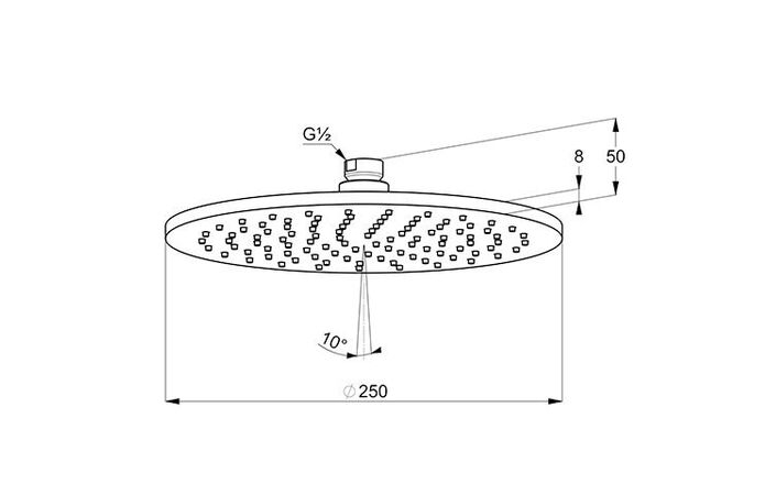 Верхній душ A-QA нікель брашований 64325N5-00 Kludi - Зображення 214019030-b9db3.jpg