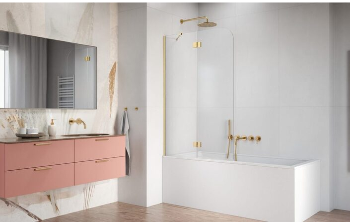 Шторка для ванни Garda Brushed Gold PND II L 100x150 RADAWAY - Зображення 215466548-85955.jpg