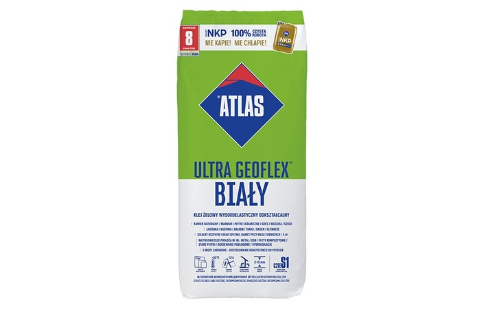 Клей для плитки Atlas Ultra Geoflex White (22,5 кг) - Зображення 215618428-f9547.jpg