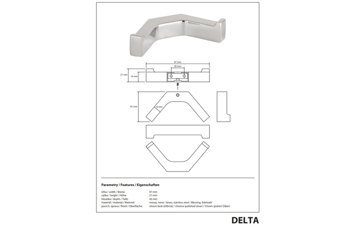 Гачок Delta 181006032 Bemeta - Зображення 215798449-db1f4.jpg