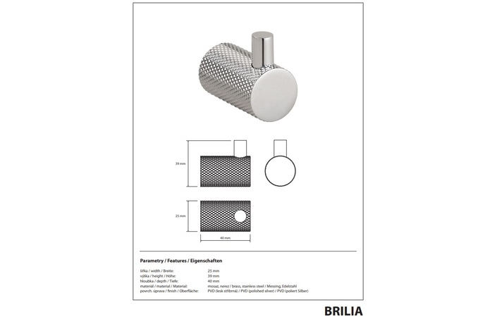 Гачок Brilia 177106020 Bemeta - Зображення 215798723-07d7a.jpg