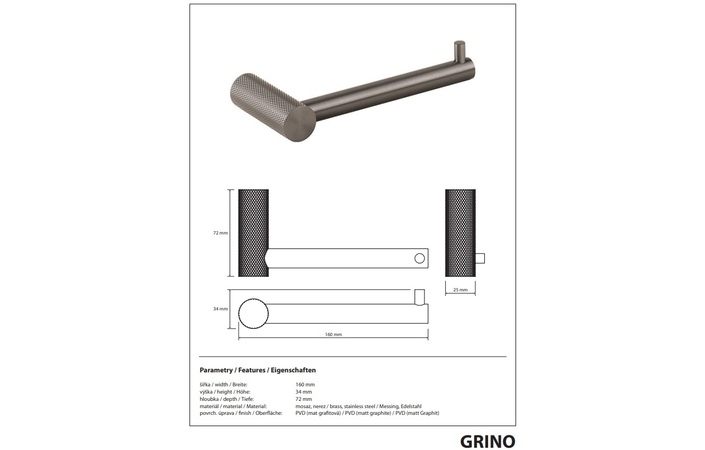 Тримач для туалетного паперу Grino 173212030 Bemeta - Зображення 215878119-a60e1.jpg