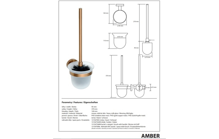 Туалетна щітка з тримачем Amber 155113017 Bemeta - Зображення 215878126-59548.jpg