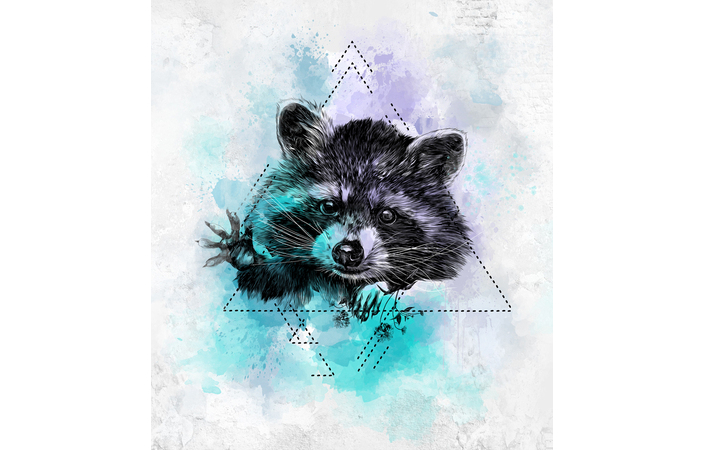 Фотошпалери LeoPrint Голодний єнот - Зображення 215979954-d7f39.jpg