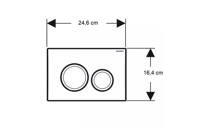Кнопка зливу Delta20 115.127.14.1 чорний мат Geberit - Зображення 215980060-ad7d8.jpg