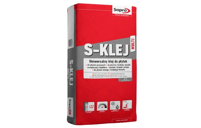 Клей для плитки універсальний Sopro S-KLEJ Multi (22,5 кг) - Зображення 217261001-22e55.jpg