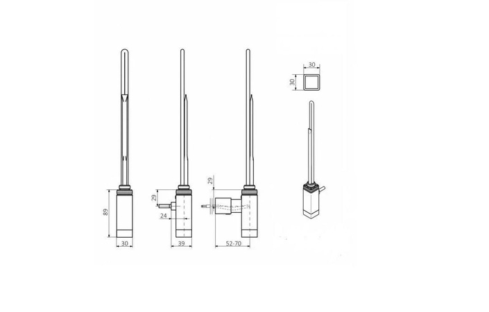 ТЕН прихованого монтажу One K 400W Ral 5002 Terma - Зображення 218839105-84445.jpg