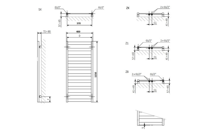 Рушникосушка Vivo 1150x400 Ral Champagne WGVOV115040KCPGSX Terma - Зображення 218839111-b019a.jpg