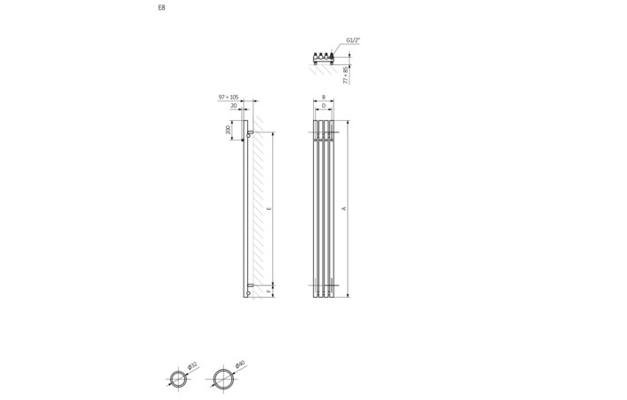 Рушникосушка Rolo Hanger E 1800x260 Ral 9016 matt WLROW180026KJ16E8ORXWX0 Terma - Зображення 219540903-db014.jpg