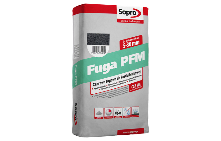 Затирка для брусчатки Sopro PFM 576 антрацит №66 (25 кг) - Зображення 225010-c339a.jpg