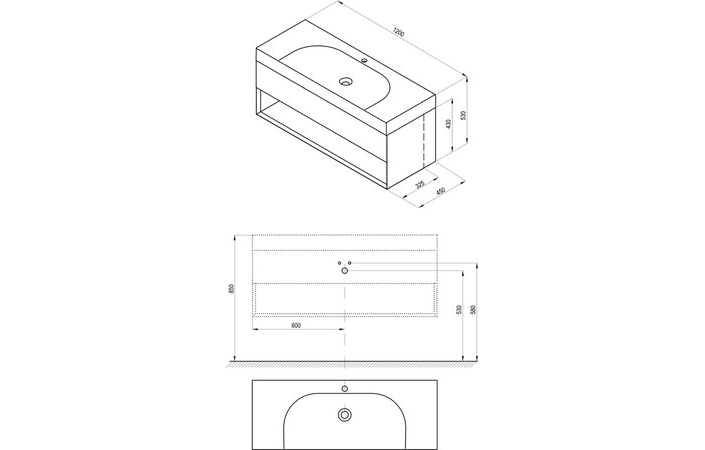 Шафка під умивальник SD Lite 120 X000001867 RAVAK - Зображення 227837434-4e42e.jpg