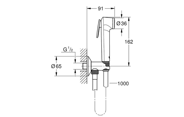 Гігієнічний душ Cubeo UA11183002 хром Grohe - Зображення 229414700-d15e5.jpg