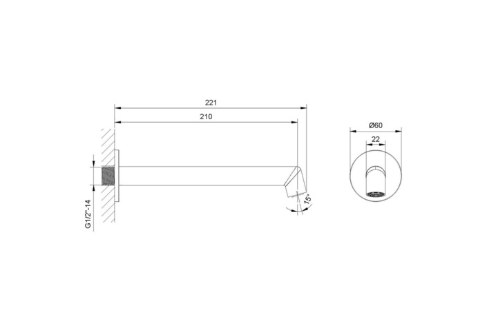 Вилив для ванни OVELO gun metal 090160BN EMPORIA - Зображення 235884348-90efc.jpg