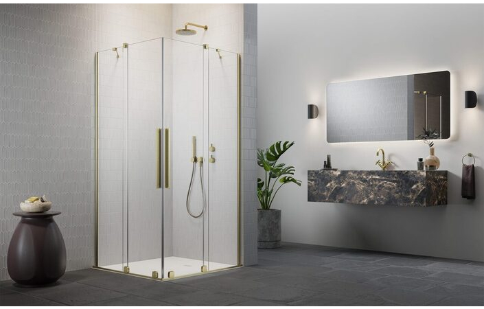 Душова кабіна (половина) Furo Brushed Gold KDD 90 R RADAWAY - Зображення 237307761-4a430.jpg