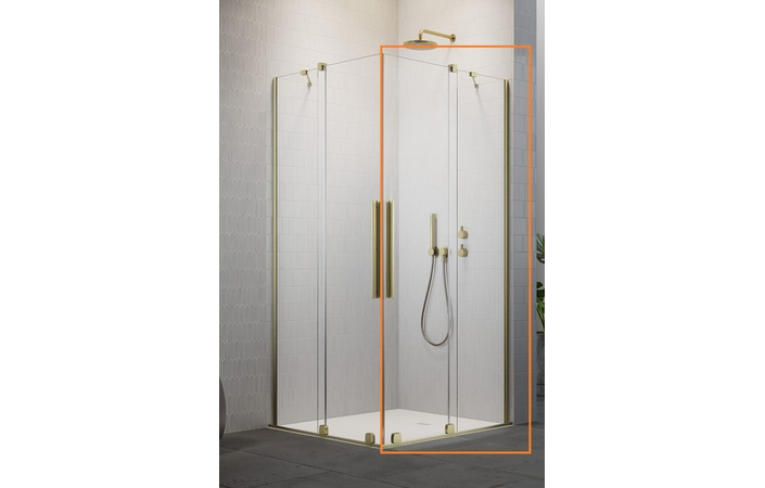 Душова кабіна (половина) Furo Brushed Gold KDD 90 R RADAWAY - Зображення 237307761-8ab15.jpg