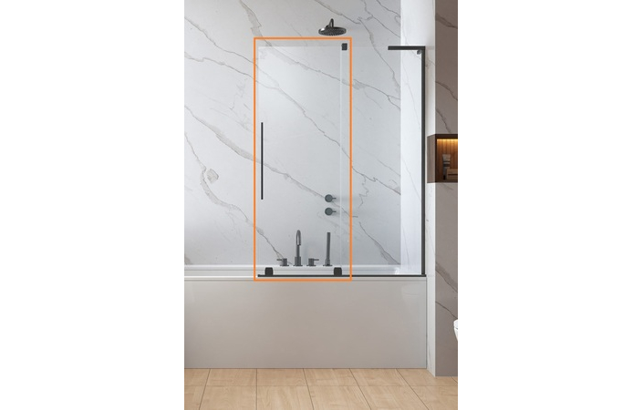 Шторка для ванни Furo SL Brushed Gun Metal PND II 638R RADAWAY - Зображення 237885891-a381d.jpg