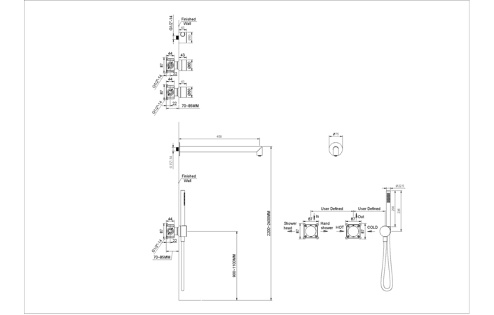 Душова система ZESTAW-OVELO-55-BN gun metal EMPORIA - Зображення 238250733-31efd.png