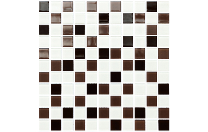 Мозаїка GM 4011 C3 Coffe D-Coffe M-White 300×300x4 Котто Кераміка - Зображення 1
