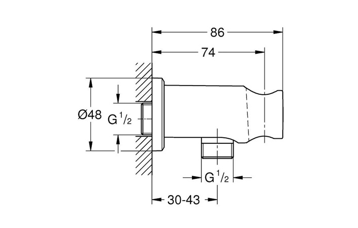 Підключення душового шланга Rainshower 26658000 хром Grohe - Зображення 242547857-24f54.jpg