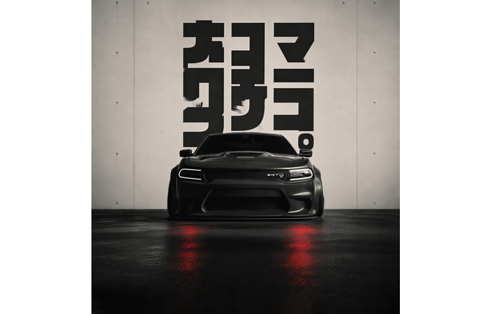 Фотошпалери LeoPrint Матово-чорний Dodge - Зображення 244400340-d4af5.png