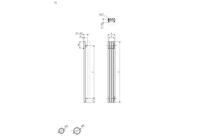 Рушникосушка Rolo Hanger E 1400x95 Ral 9011 WLROW140009K911E1ORXMX0 Terma - Зображення 245300723-c1067.jpg
