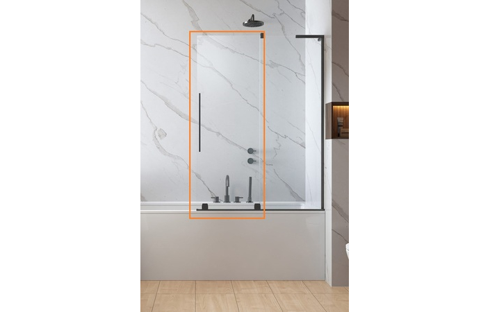Шторка для ванни Furo SL Brushed Gun Metal PND II 588 R RADAWAY - Зображення 247880301-a381d.jpg