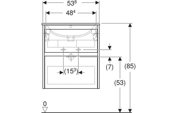 Шафка з умивальником 55 Selnova Square Slim rim 504.137.01.1 Geberit - Зображення 248753821-41720.jpg