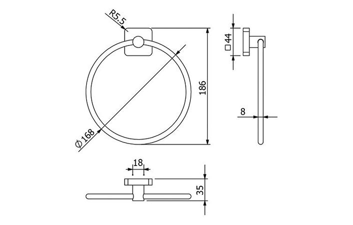 Тримач для рушників Vela S 25978N0 Kludi - Зображення 248753865-351cb.jpg
