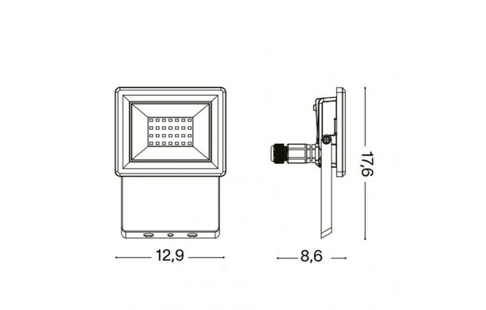 Светильник уличный FLOOD 20W (250991), IDEAL LUX - Зображення 250991-.jpg