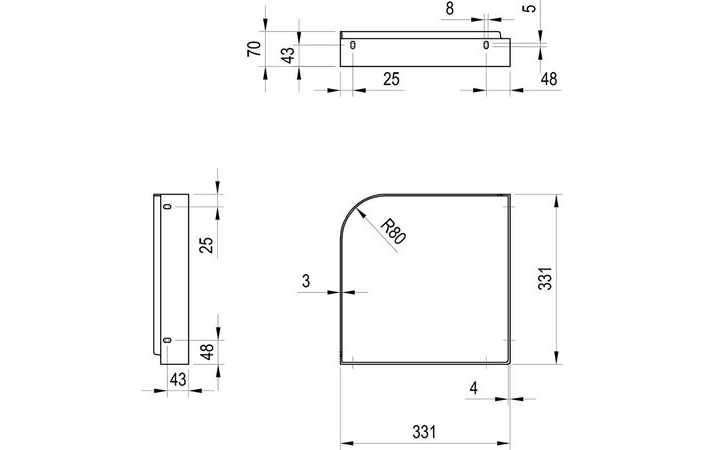 Кронштейн для умивальника Yard 450 C білий X01775 RAVAK - Зображення 251197555-91a87.jpg