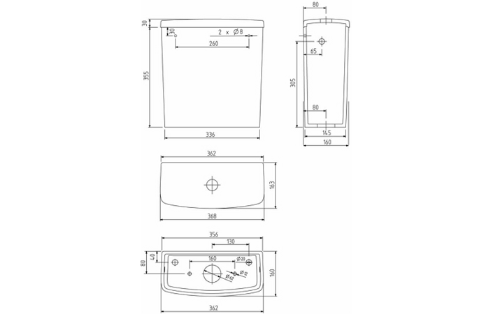 Бачок для унітаза Nova Pro M34011000 Kolo - Зображення 251257-39785.png