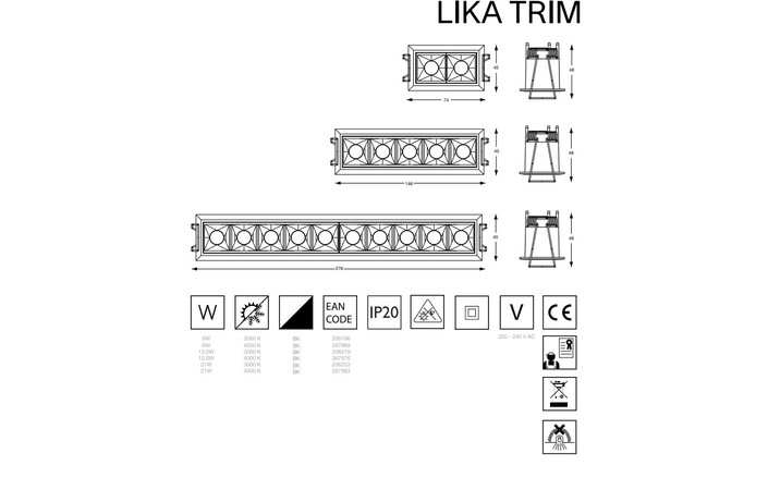 Точковий світильник LIKA 06W 4000K TRIM (267869), IDEAL LUX - Зображення 267869--.jpg